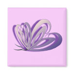 Butterfly Heart Design Magnet